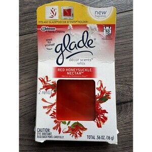 NEW Glade Decor Scents Refill – Red Honeysuckle Nectar 1 pack (2 Refills)